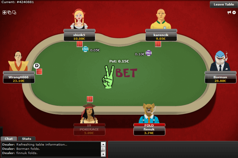 Vbet Poker Table