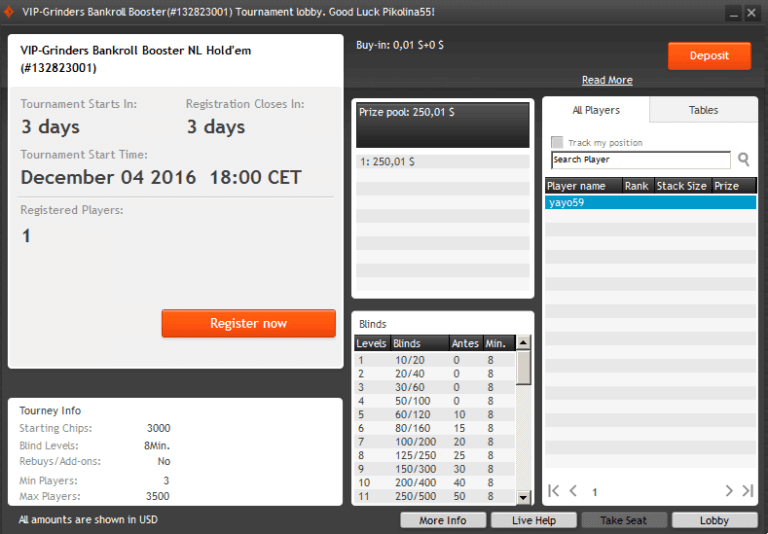 VIP-Grinders Private Freerolls
