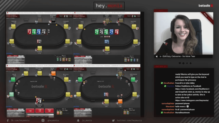 HeyMonia Betsafe Poker Twitch Stream