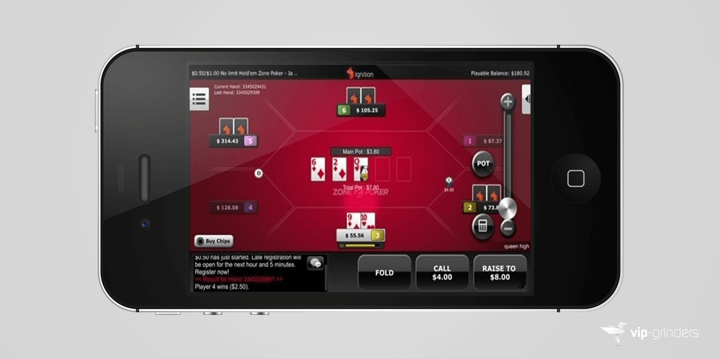 Ignition Casino Mobile Poker App Table
