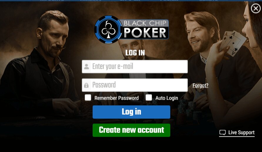 Black Chip Poker- Login Black Chip Poker- Login