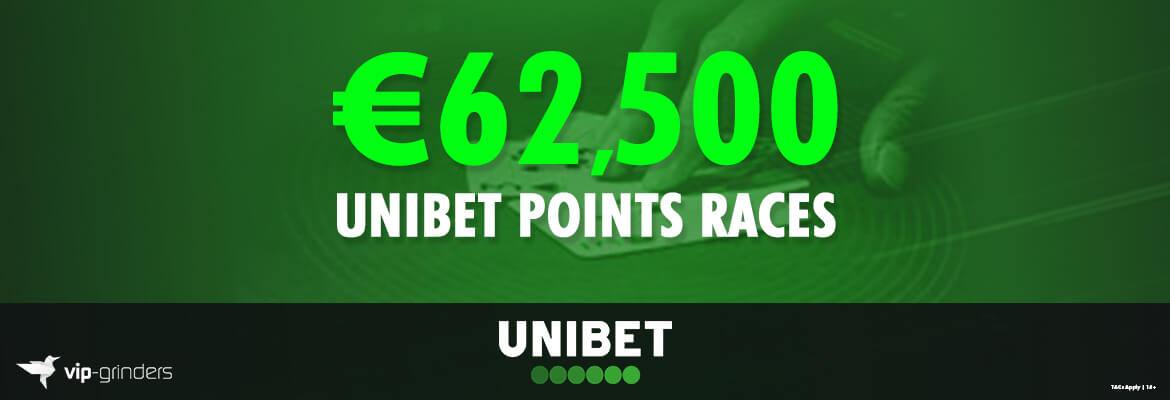 Join The HUGE €62,500 Unibet Poker Points Race!
