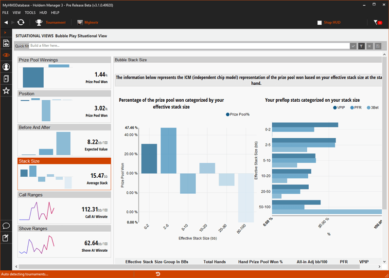 Holdem Manager 3 Situational Views Holdem Manager 3 Situational Views