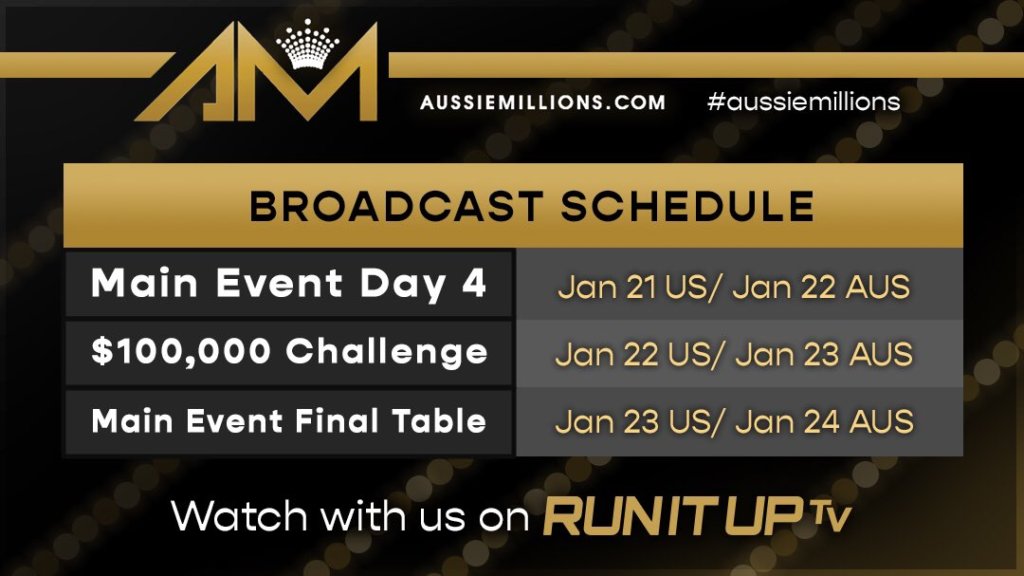 2020 Aussie Millions Live Stream