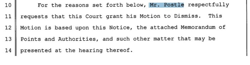 Mike Postle's magazine Rounderlife announces that he asked the court to dismiss the complaint Mike Postle's magazine Rounderlife announces that he asked the court to dismiss the complaint