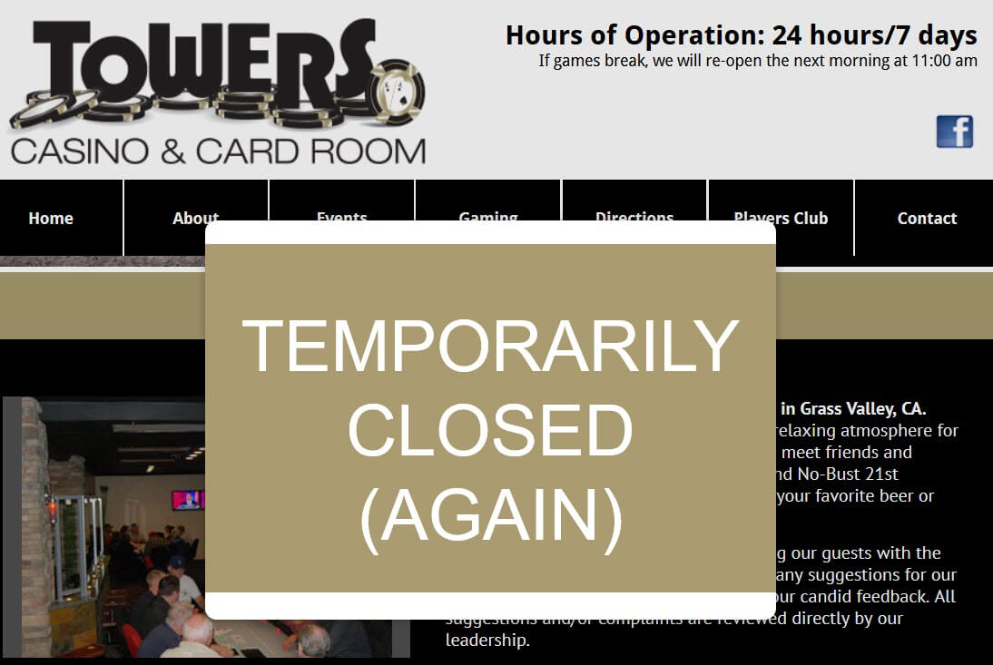 DOJ raids reopened Towers Casino in California