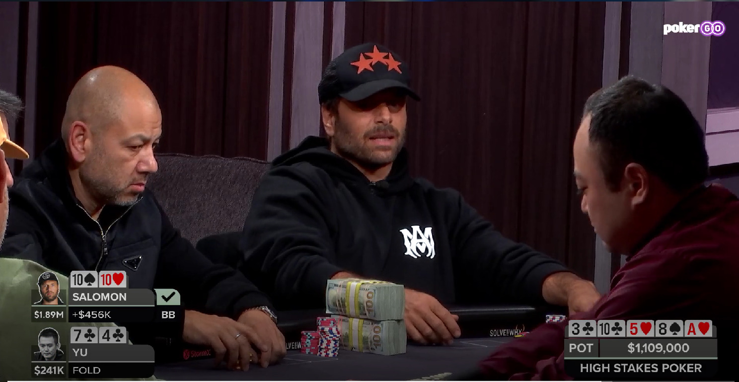 oker Hand of the Week – Rick Salomon Wins A Massive $1,109,000 Pot On High Stakes Poker