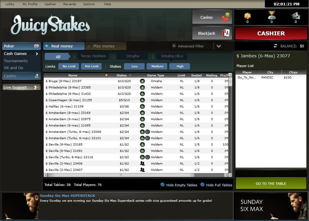 Juicy Stakes Poker Review Juicy Stakes Poker Review