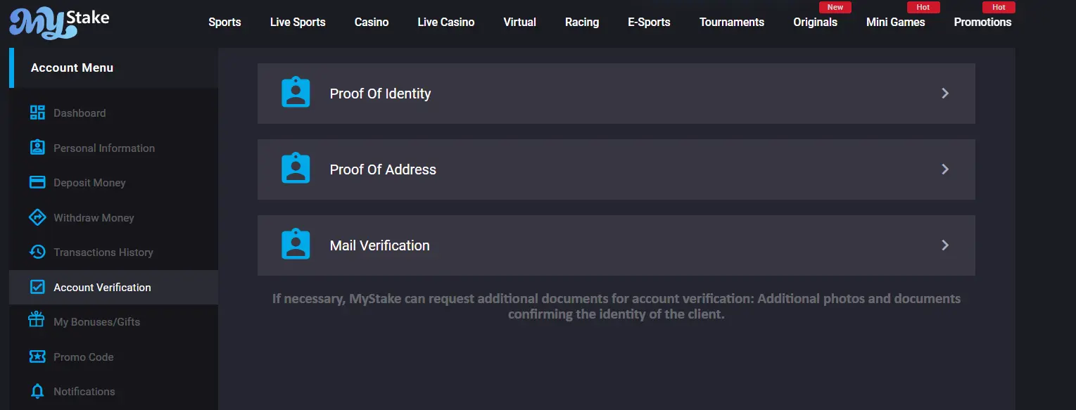 mystake casino account verification mystake casino account verification