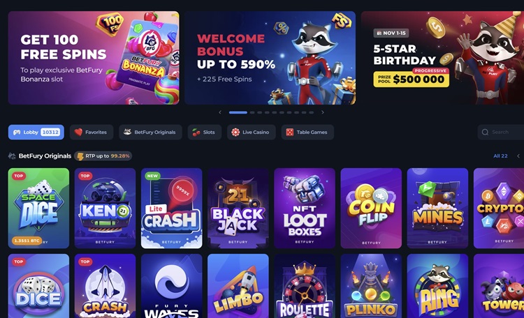 vave casino review Betfury Casino Games Overview