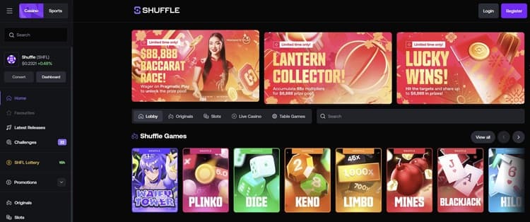 Shuffle Casino Website Shuffle Casino Website