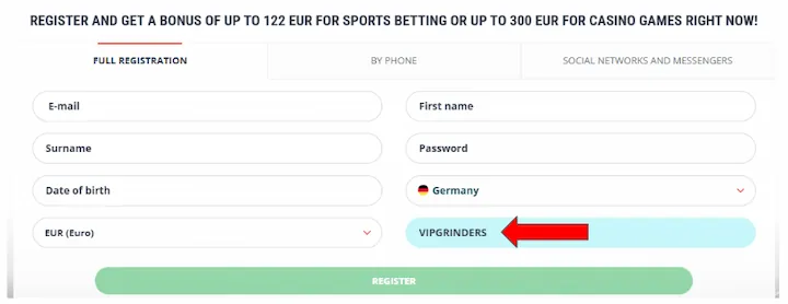 22bet promo code bonus