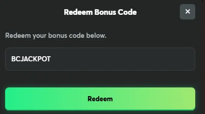 bc.game redeem code lottery