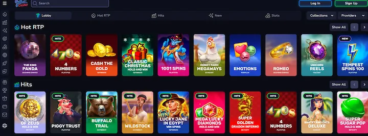 7bit casino lobby