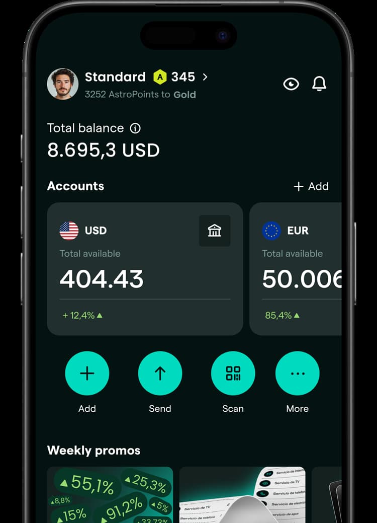 AstroPay Wallet Screenshot AstroPay Wallet Screenshot
