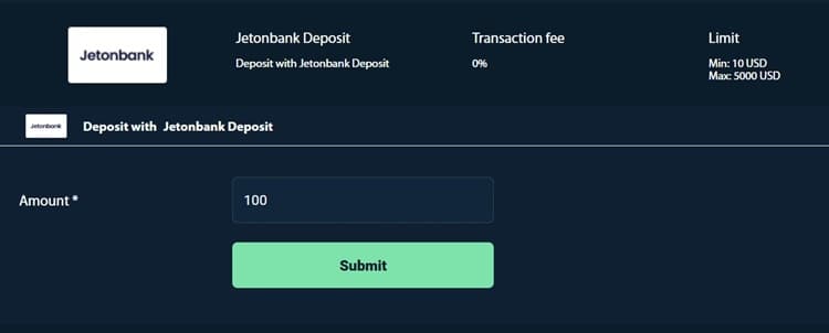 Making a Deposit at Rolletto using Jetonbank Making a Deposit at Rolletto using Jetonbank
