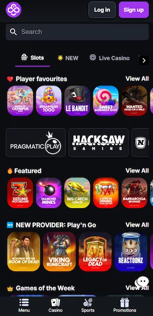 coincasino mobile app